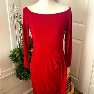 Beautiful glitter, red dress perfect for parties ￼